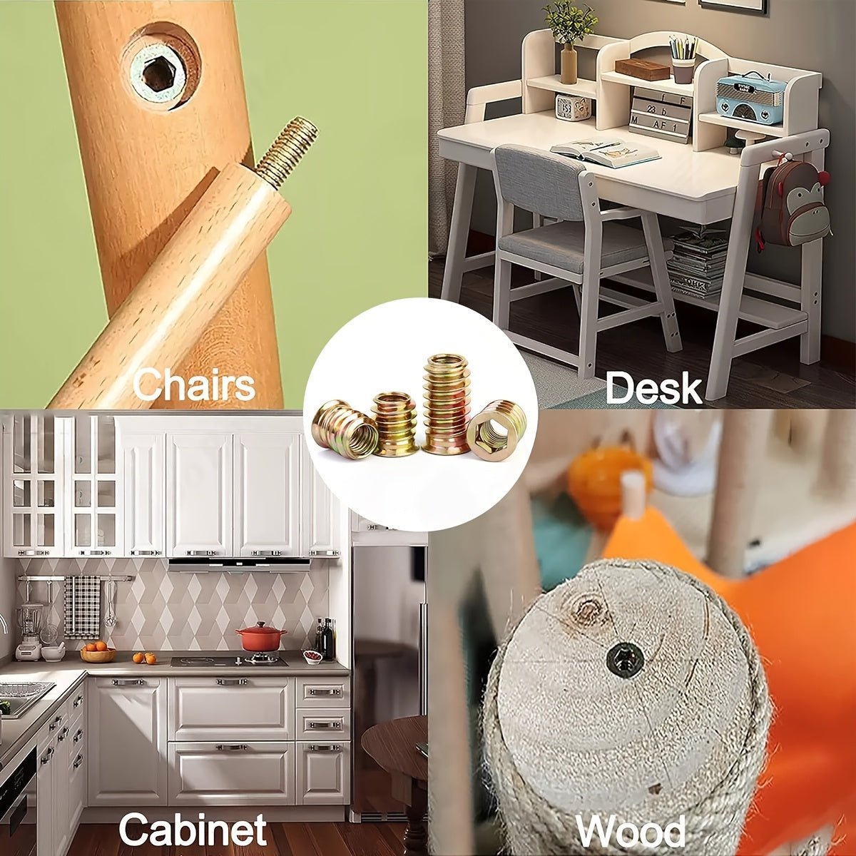 What are threaded inserts for wood called? - HomeDIYer