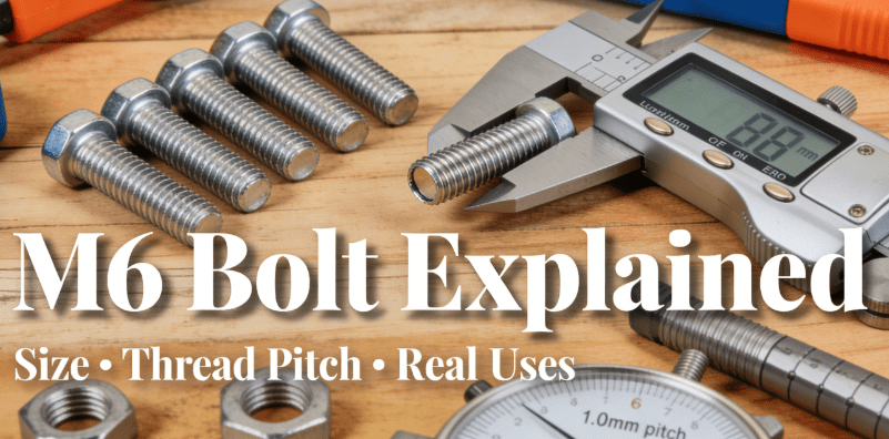 M6 Bolt Explained: Size, Thread Pitch & How It Works - HomeDIYer