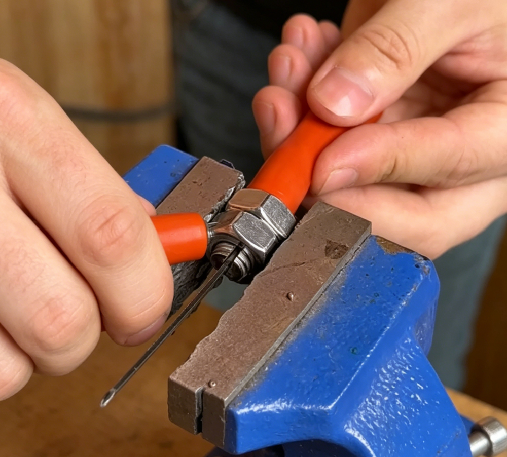 How to Make a Simple Hand Saw Handle with a Bolt
