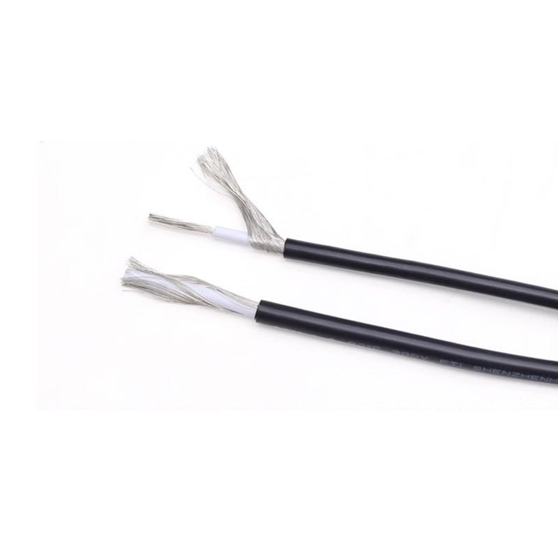 Black Grey PVC Single Core Shielded Wire Signal Audio Cable Soft 10AWG - 28AWG - HomeDIYer