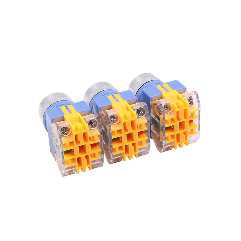 22mm Push - button momentary/locking Flat button Red Green Yellow Black White - HomeDIYer