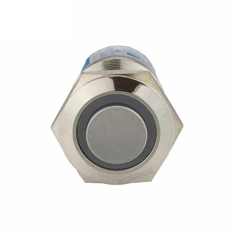 19mm Stainless Steel Pushbutton Switch with Light Self Reset - HomeDIYer