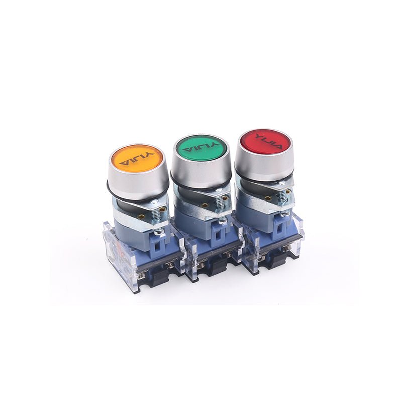 22mm LA39 - 11BN Power Pushbutton Flush Switch Self - Resetting Self - Locking - HomeDIYer