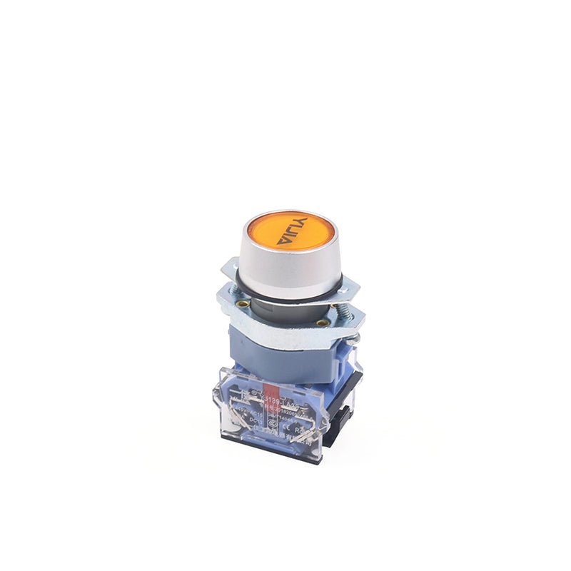 22mm LA39 - 11BN Power Pushbutton Flush Switch Self - Resetting Self - Locking - HomeDIYer