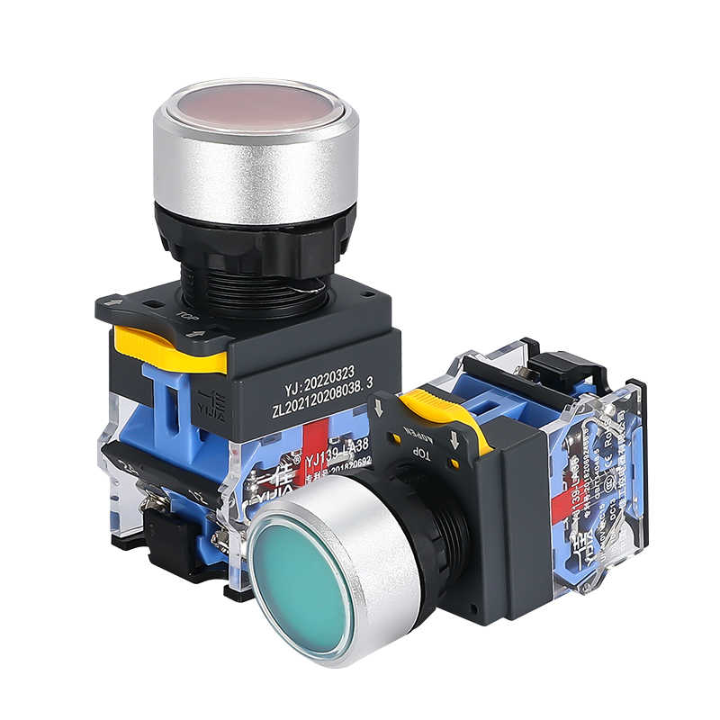 30mm Push Button Switch 6 - Colors Momentary / Latching LA38 AC 440V 1N0 1NC - HomeDIYer
