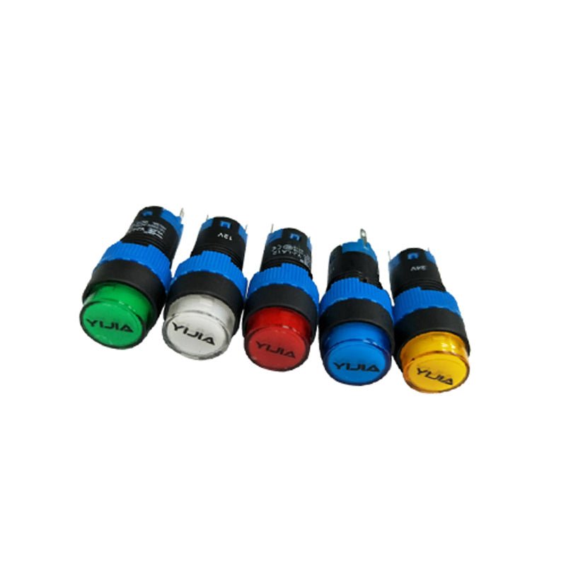 12mm Pushbutton Switch with LED Self - reset Momentary Push Button Circular Round Switch with Light - HomeDIYer