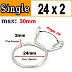 New Single Wire Fuel Hose Spring Clips Silicone Pipe Clamps Air Band Vacuum Tube