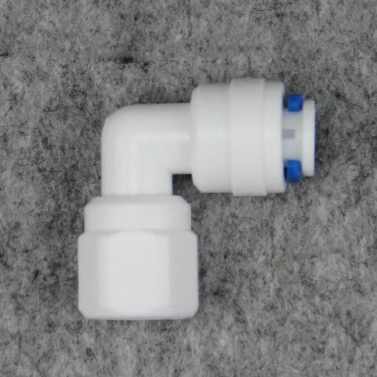 Water Purifier Fittings Female Quick Coupling Female Quick Elbow Fitting,PP - HomeDIYer