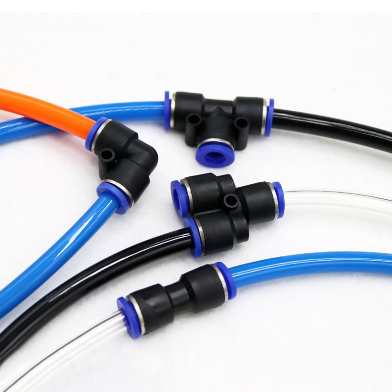 Nylon Pneumatic Straight Hose Tube Inline Push Fit Connector Air Line Airline - HomeDIYer