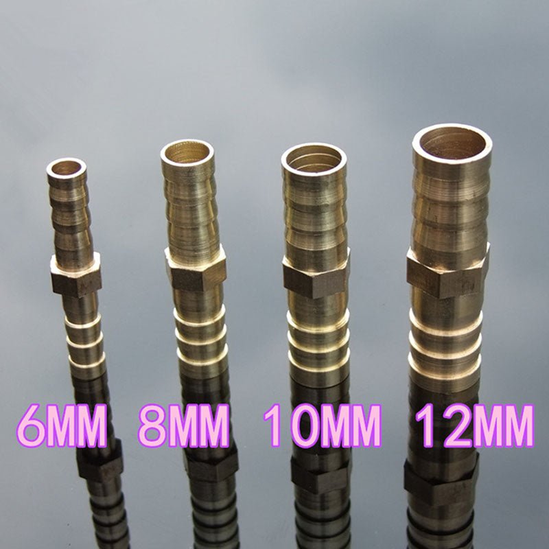 6 8 10 12mm Pagoda Brass Pipe Tube Hose Connectors Pneumatic Push In Fittings - HomeDIYer