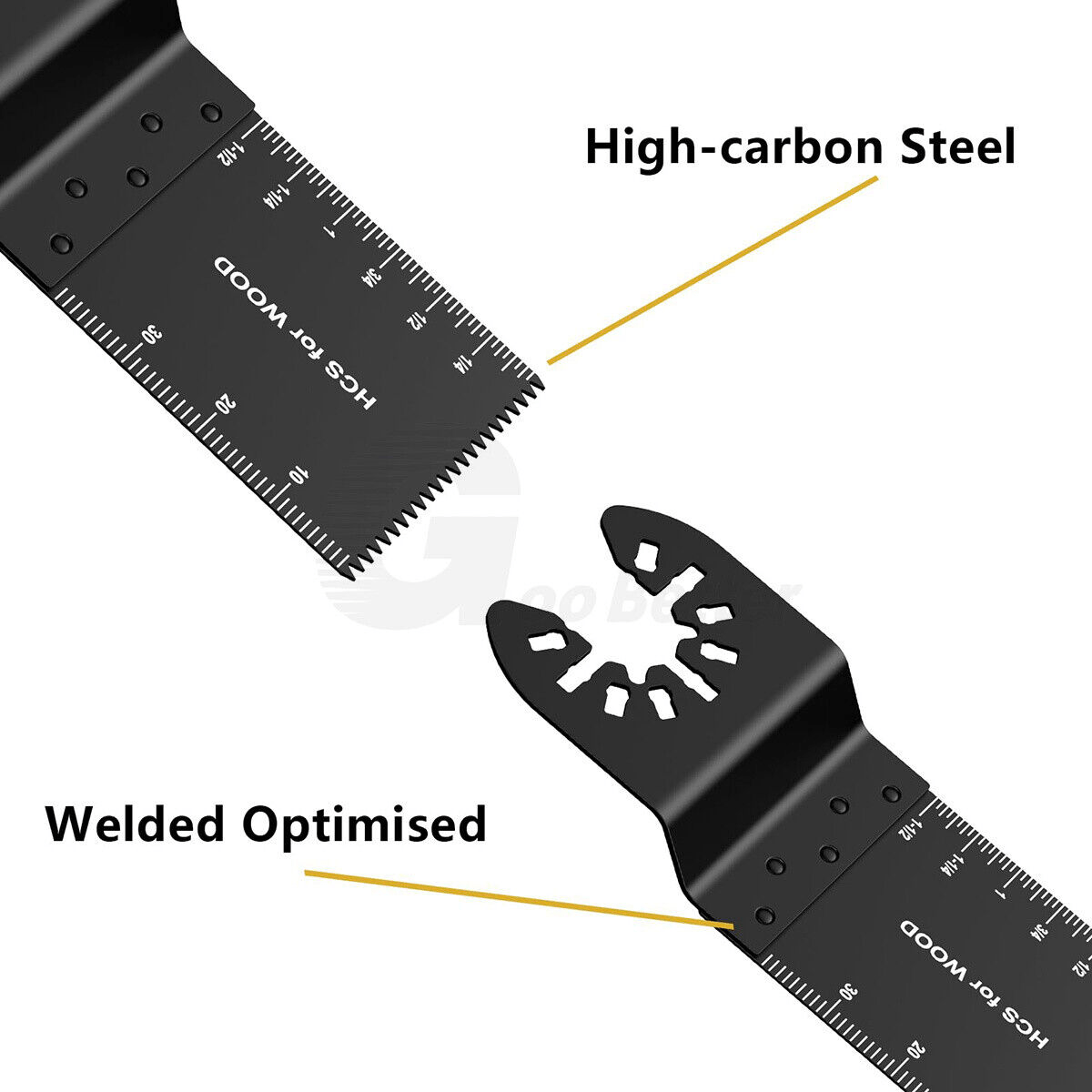 52x Universal Oscillating Multi Tool Blades Saw Blade 34mm Set Wood Metal Cutter - HomeDIYer