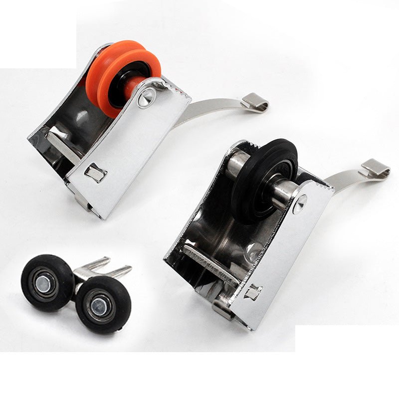 Old closet door concave and convex wheel sliding door track roller closet sliding door pulley lower wheel wide shell single wheel - HomeDIYer
