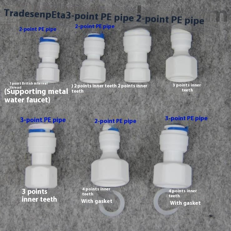 Water Purifier Fittings Female Quick Coupling,PP - HomeDIYer