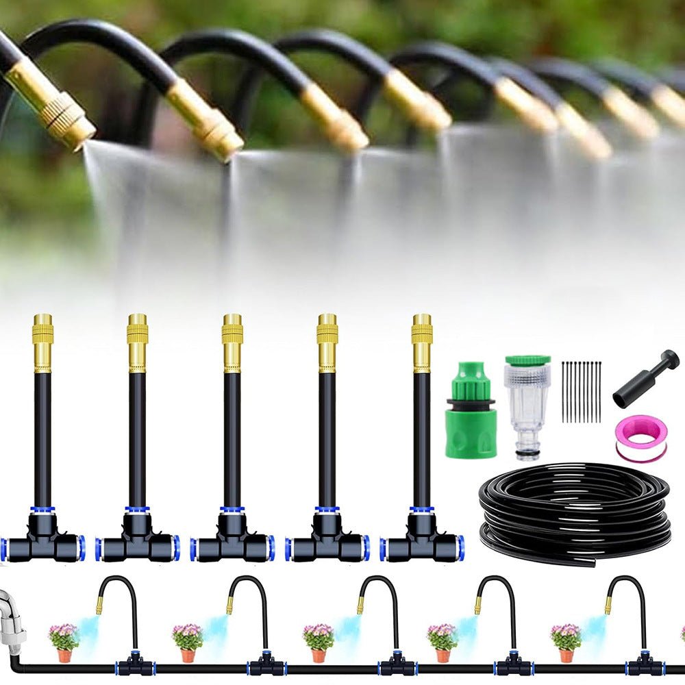 360° Curved Garden Automatic Irrigation System, Garden Grid Watering Sprinkler System DIY Irrigation Set for Greenhouse Yard Lawn Raised Garden Bed - HomeDIYer