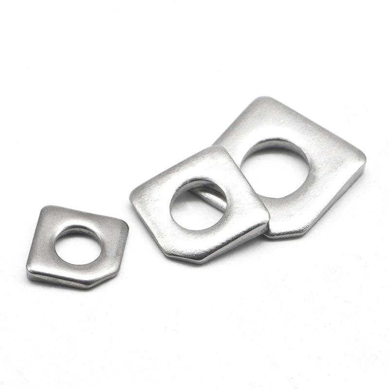 10Pcs 304 Stainless Steel Square Bevel Washers M6 M8 M10 M12 M14 M16 M18 M20 M22 M24 M27 M30 - HomeDIYer