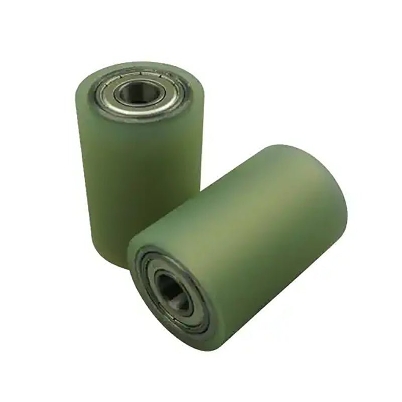 Polyurethane Coated Roller Non - power Roller Double Bearing Rubber Wheel Outer Diameter 50 Series Rubber Coated Wheel - HomeDIYer