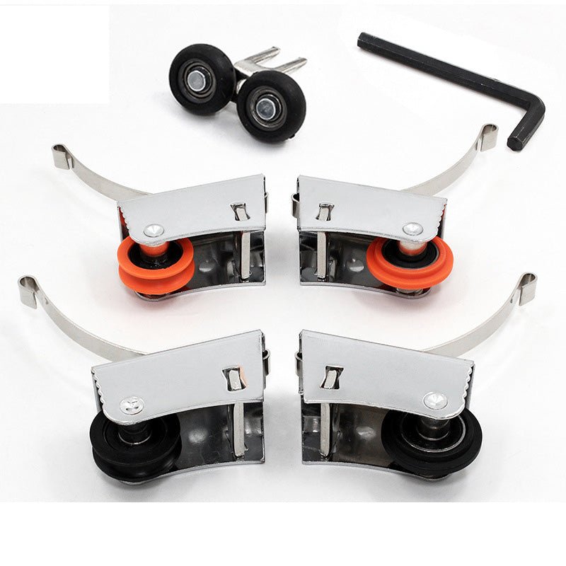 Old closet door concave and convex wheel sliding door track roller closet sliding door pulley lower wheel wide shell single wheel - HomeDIYer