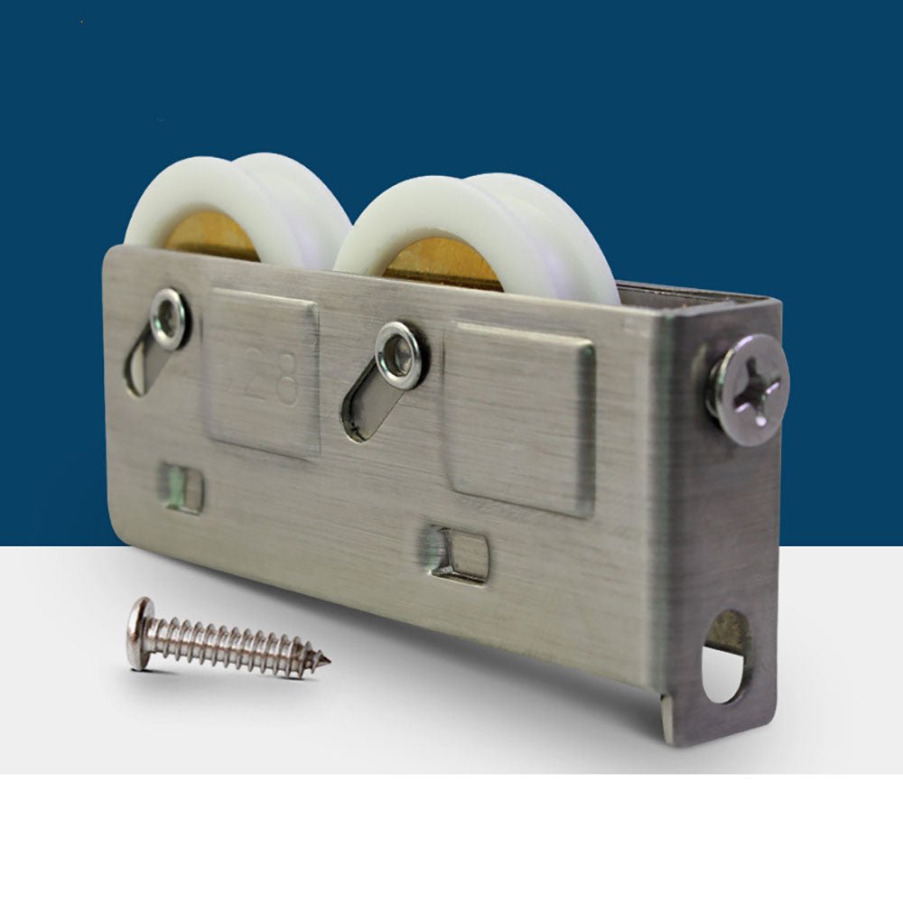 Floor sliding door casters - HomeDIYer