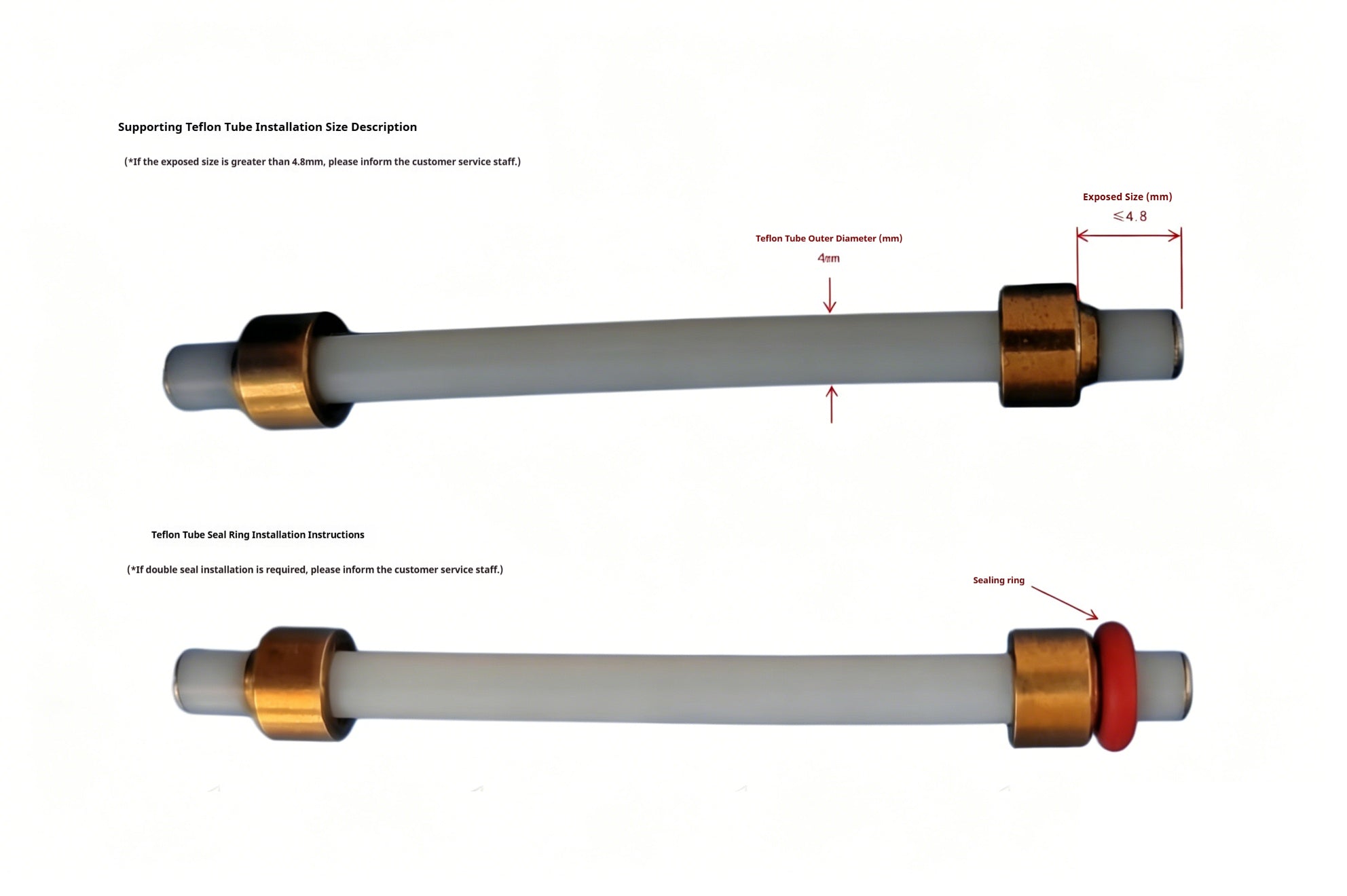 Premium Teflon Water Inlet Tube for Coffee Machines – High Temp & Food-Safe