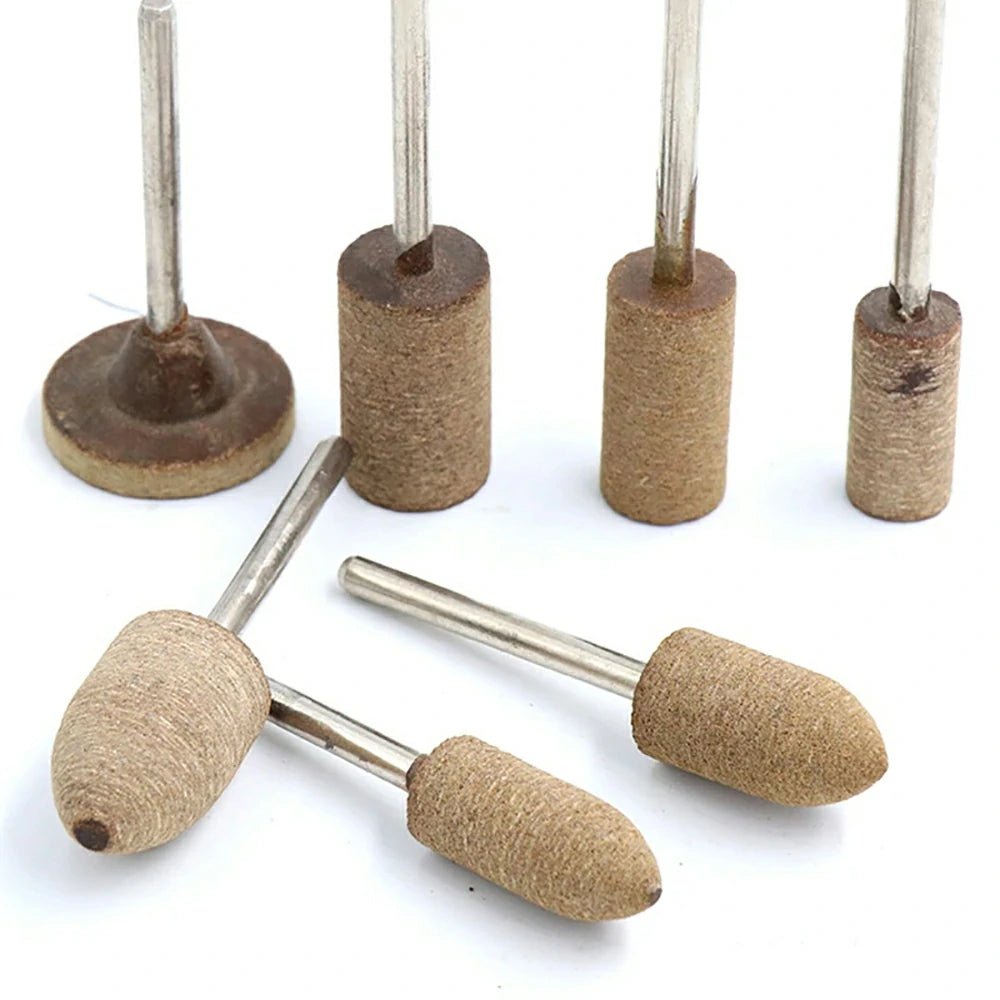 Leather Grinding Head Polishing Buffing Brush Wheel for Rotary Tools Dremel Accessories 2.35mm/3mm Shank - HomeDIYer