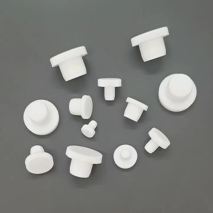White Hole Plug End Cap Round Solid Silicone Rubber Blanking Seal Bung 3mm - 14mm - HomeDIYer