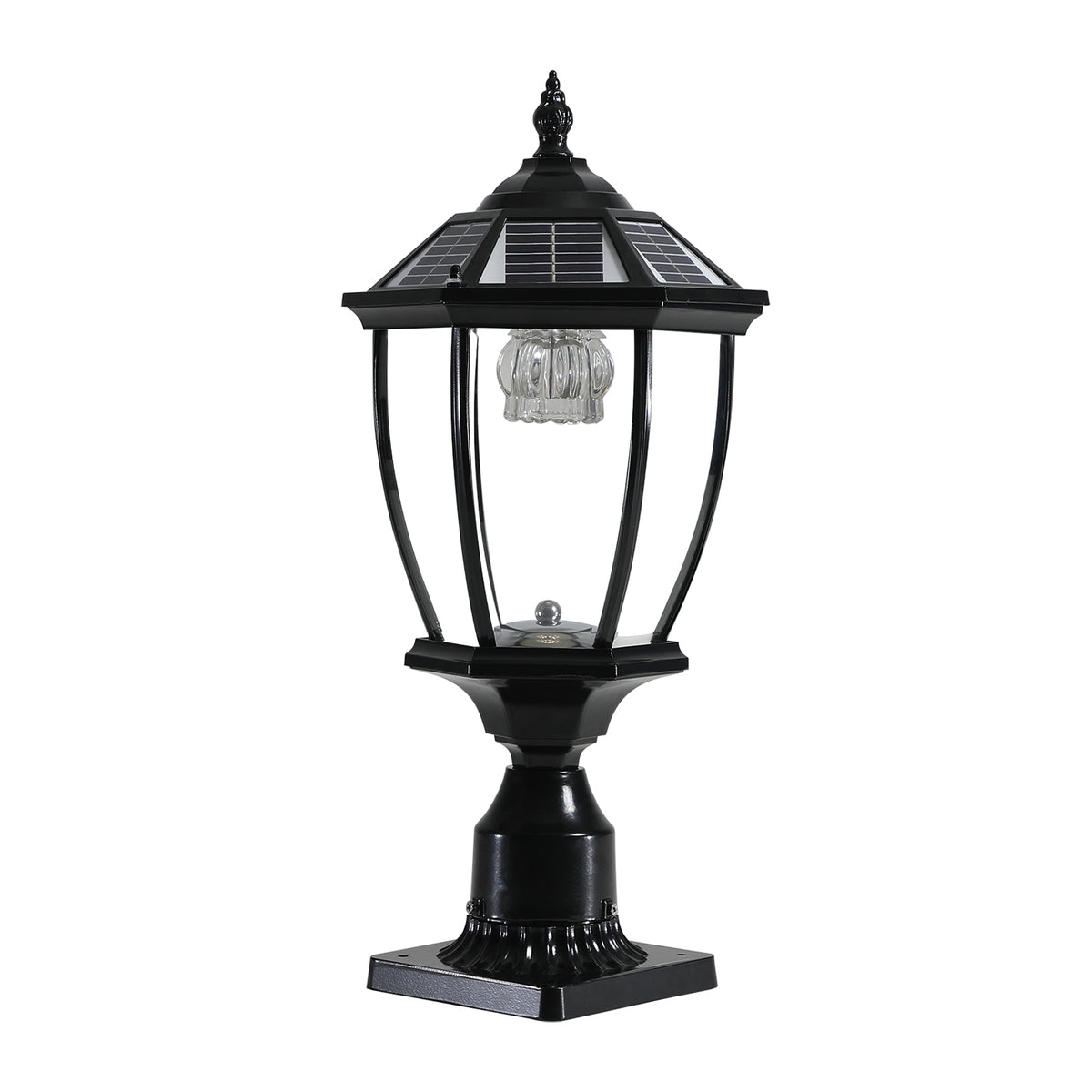 Solar Outdoor Lantern 20" Vintage LED Garden Path Light | HomeDIYer