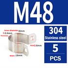 304 Stainless Steel Pipe Clamp U-Bolt Hose Clip 10 - 115mm Plumbing Fixing