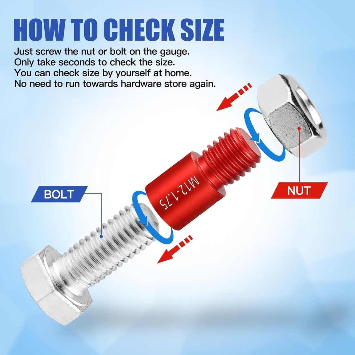 Thread Checker Set 70-Piece Metric & Inch Aluminum with Case