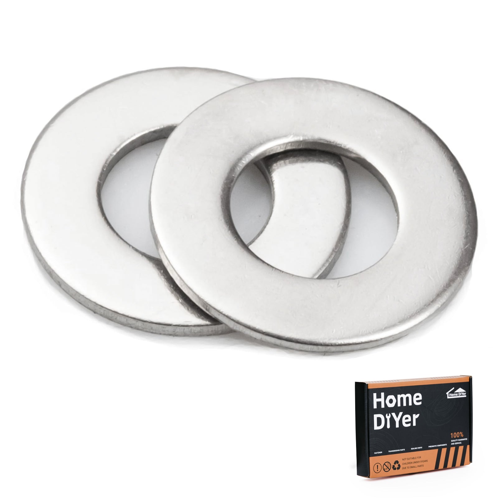 A2 Stainless Steel Penny Repair Washers – Large OD Flat Washers for M4 to M12 Bolts