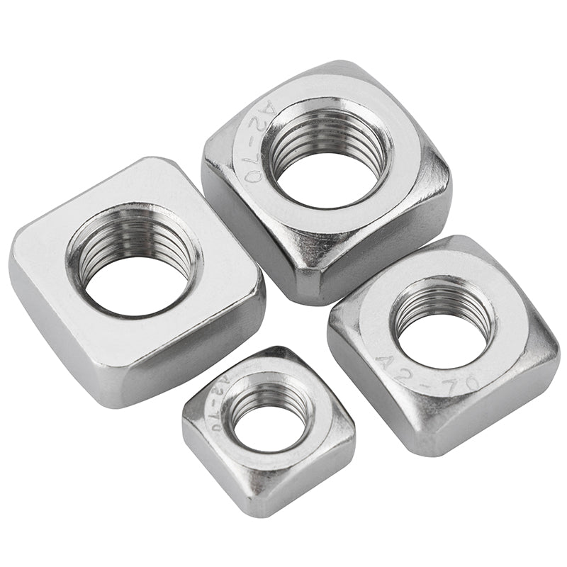 316 Stainless Steel Square Nuts M3 M4 M5 M6 M8 M10 M12(10pcs) - HomeDIYer