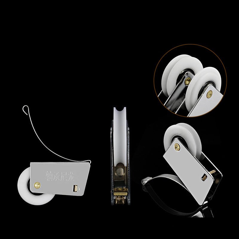 White Wardrobe Wheels Sliding Door Casters - HomeDIYer
