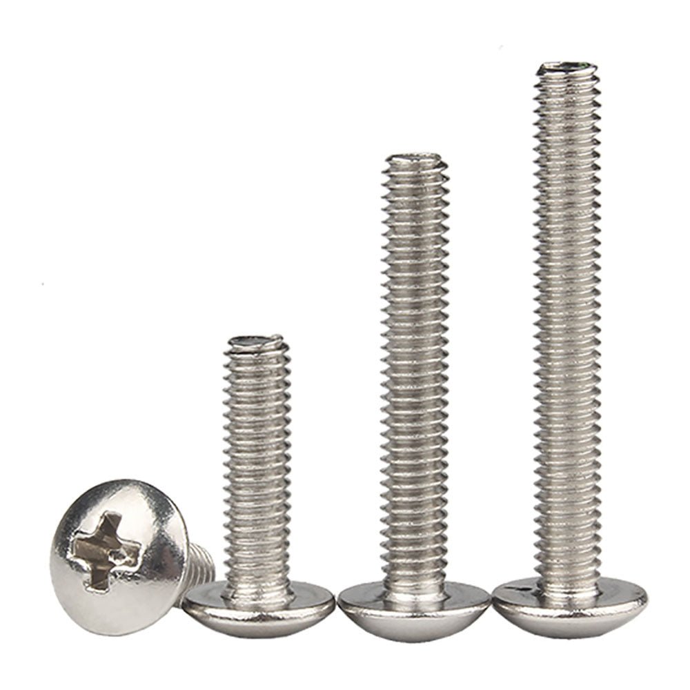 Phillips Truss Head Machine Screw Carbon Steel Nickel Plated M4 M5 M6 - HomeDIYer