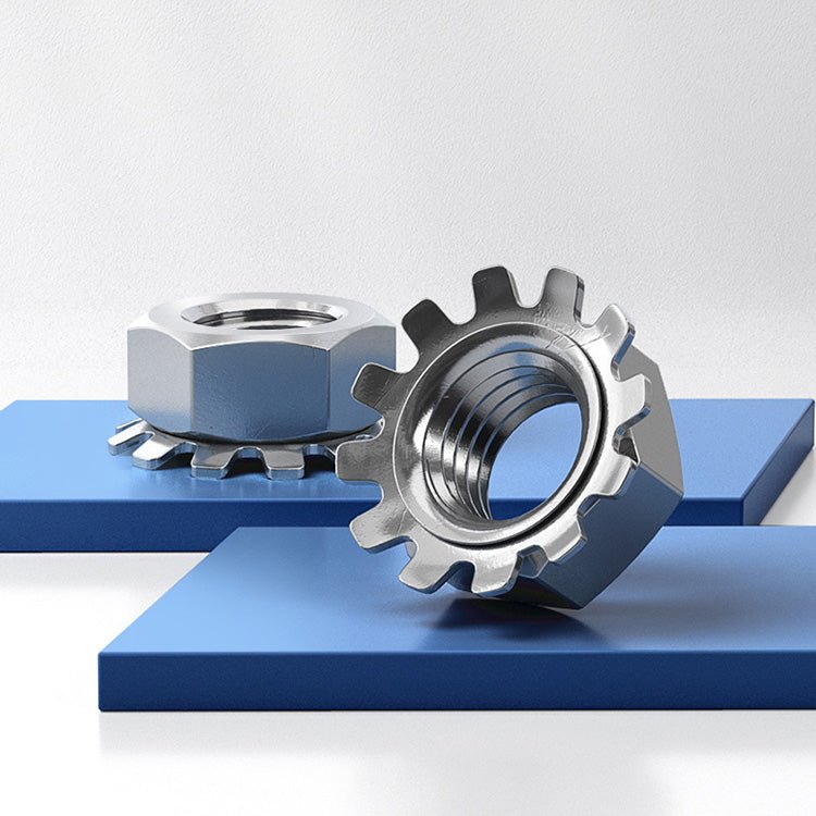 Carbon Steel White Zinc K Lock Nuts M3 M4 M5 M6 M8 M10(10pcs) - HomeDIYer