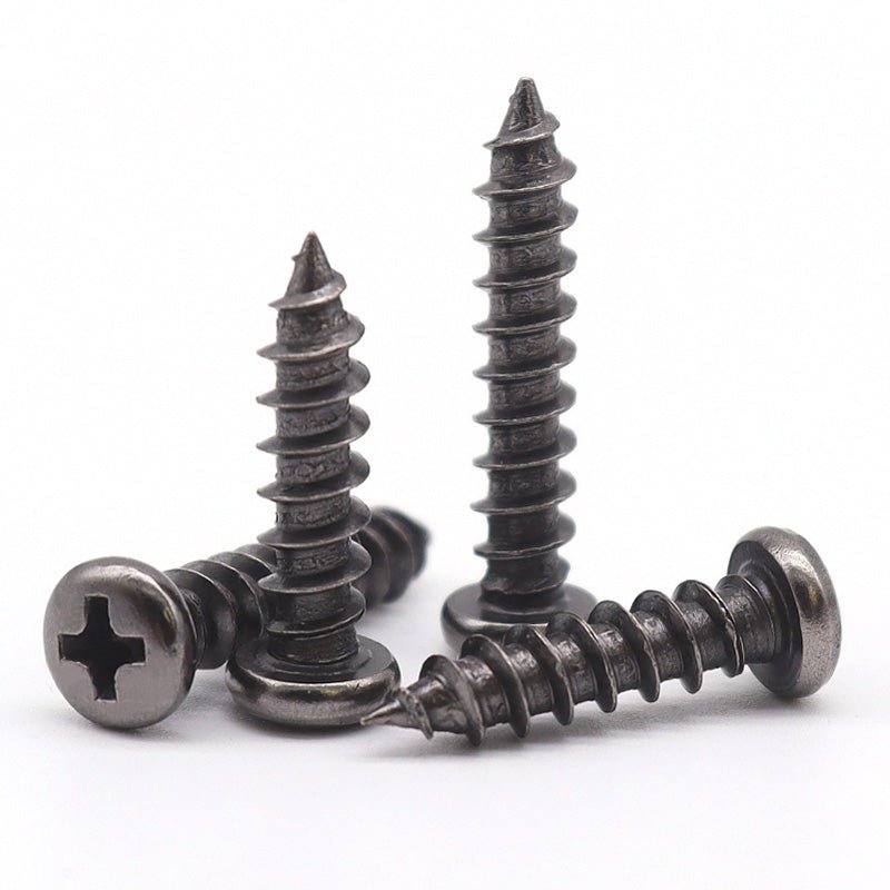 M1 - M3 Black Phillips Pan Head Self tapping screws Carbon Steel - HomeDIYer