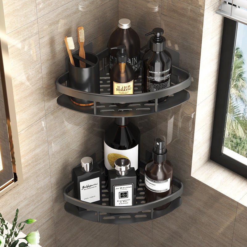 Bathroom Shelf Kitchen & Bathroom Organizer No - Punch Storage Shelf - HomeDIYer