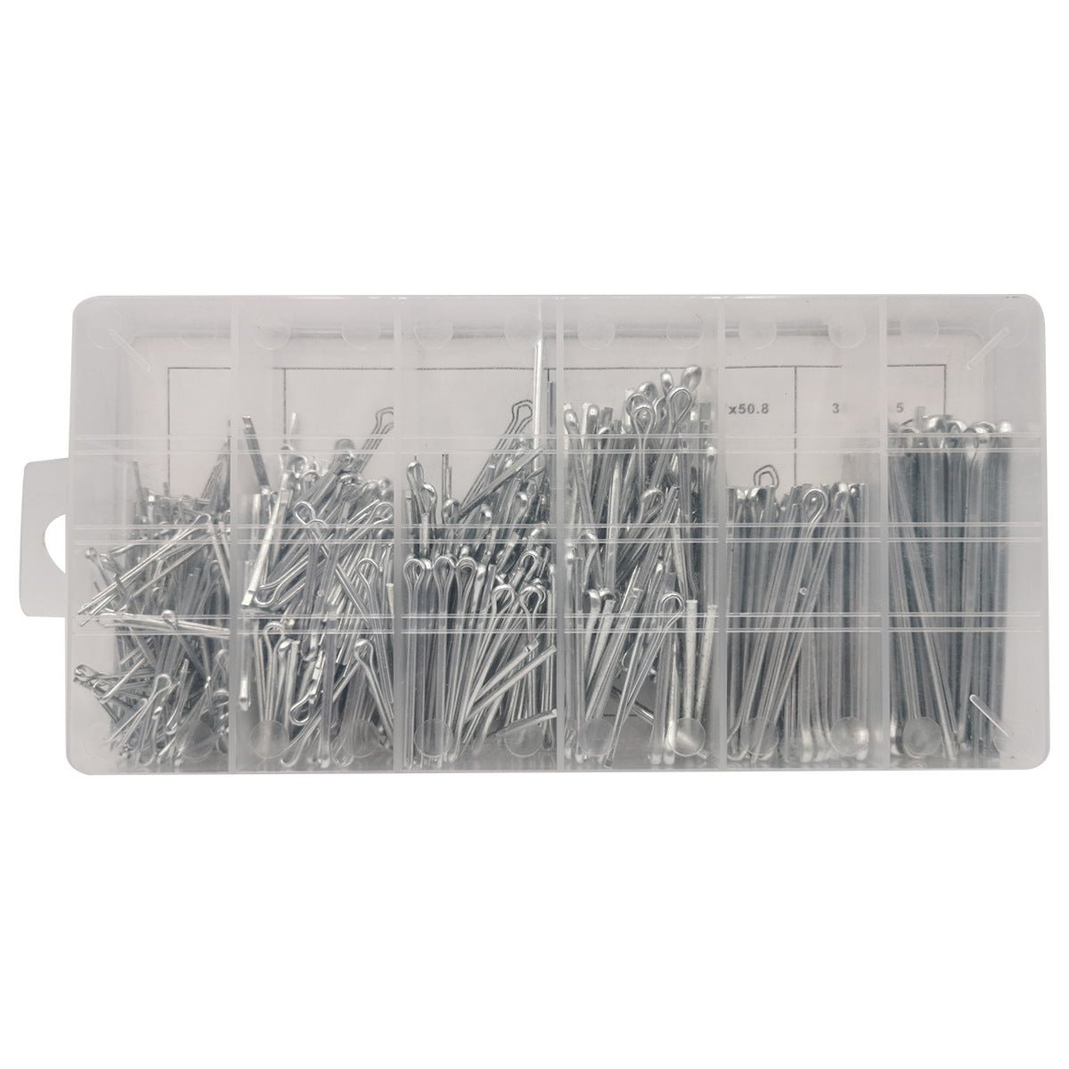 555Pcs Cotter Pins Assortment Kit Zinc Plated for Fastener Pins Fastener Clip - HomeDIYer