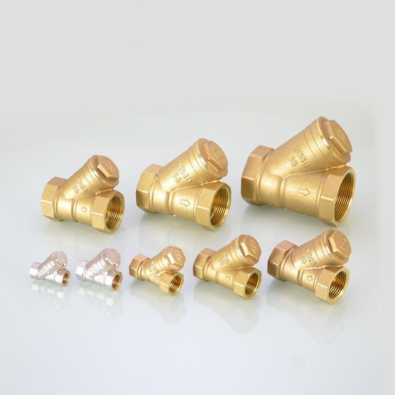 NPT Thread Y Shaped Brass Strainer Filter Valve Connector For Water Oil UE - HomeDIYer