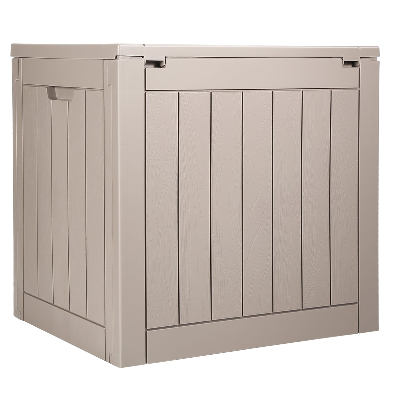 Outdoor Storage Box Resin Deck Box 31 Gallon Patio Waterproof Organizer On-