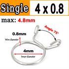 New Single Wire Fuel Hose Spring Clips Silicone Pipe Clamps Air Band Vacuum Tube - HomeDIYer