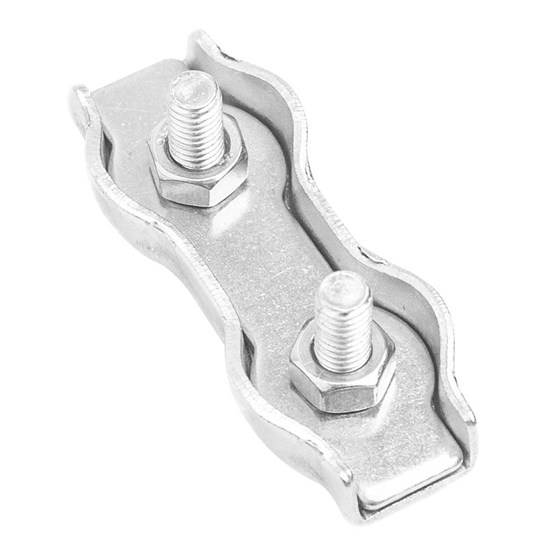 M2 - M10 Stainless Steel Wire Rope Grip Double clamp Cable Clamp Fastening Clips - HomeDIYer