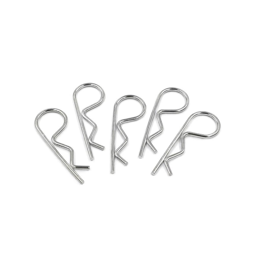 R Pins Shaft Retaining Clips 304 Stainless Steel Hair Pin Spring Cotter Pin M1 - M6(10PCS) - HomeDIYer