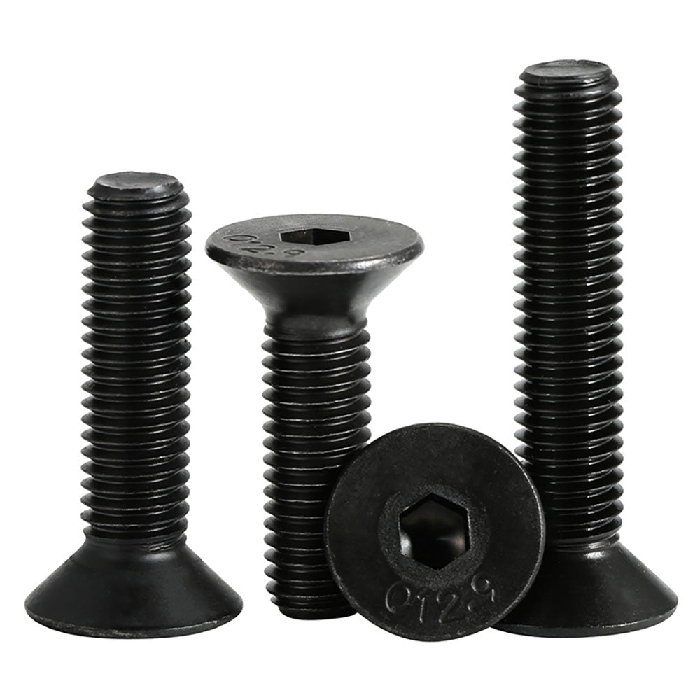 M1.6 M2 M2.5 M3 M4 M5 Black Socket Countersunk Allen Head Bolts Grade 12.9 carbon steel Socket Screws - HomeDIYer