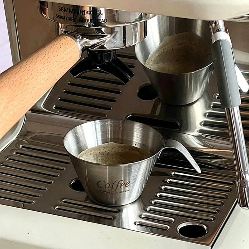 Stainless Steel Espresso Shot Measuring Cup with Dual Scale – Barista Grade Coffee Shot Glass