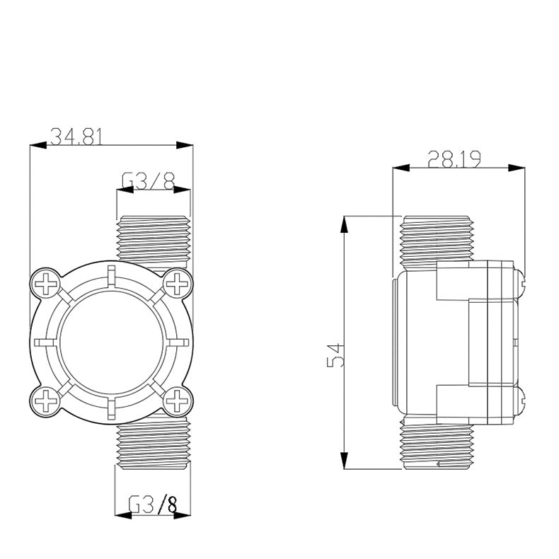 YF - S402C POM Water Flow Sensor | HomeDIYer - HomeDIYer