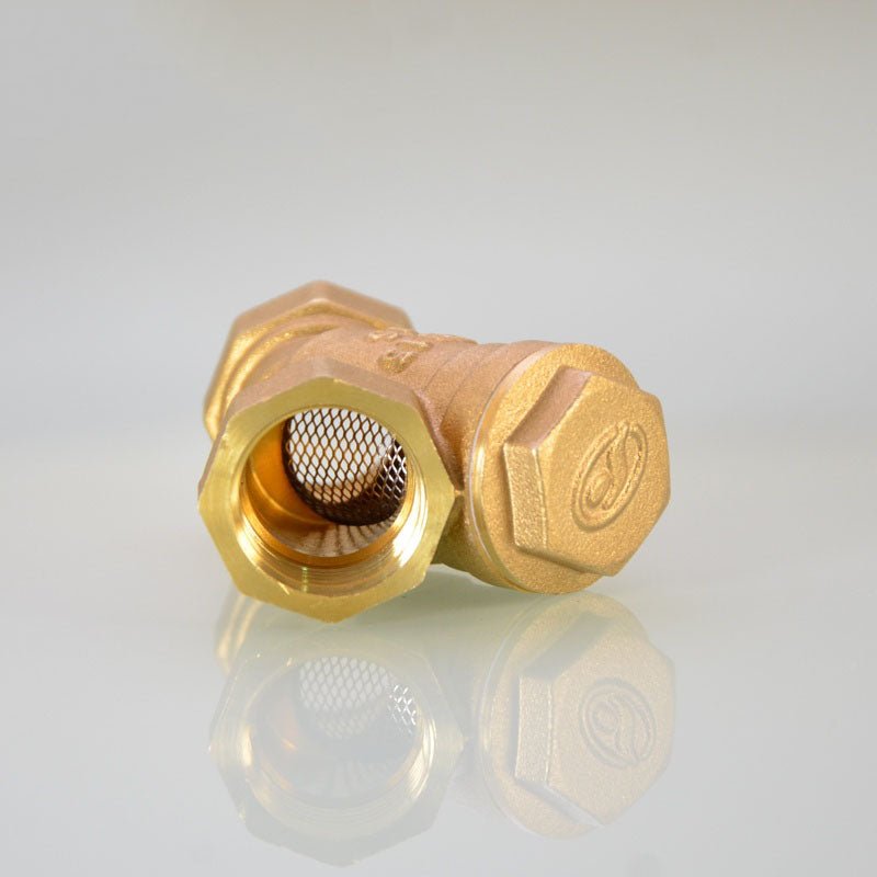 NPT Thread Y Shaped Brass Strainer Filter Valve Connector For Water Oil UE - HomeDIYer