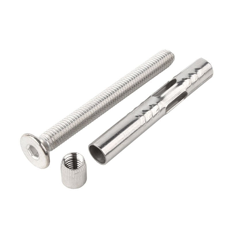 304 Stainless Steel Hex Socket Countersunk Head Expansion Screws M6 M8 M10 M12 10Pcs - HomeDIYer