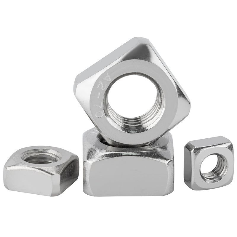 316 Stainless Steel Square Nuts M3 M4 M5 M6 M8 M10 M12(10pcs) - HomeDIYer