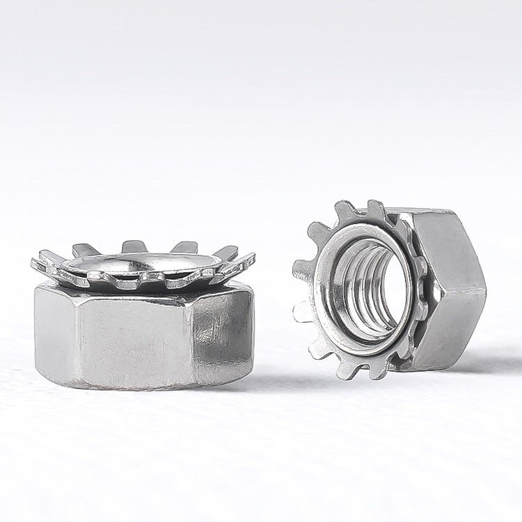 Carbon Steel White Zinc K Lock Nuts M3 M4 M5 M6 M8 M10(10pcs) - HomeDIYer