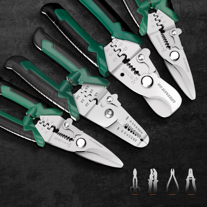 Multi - Tool Stainless Steel Electrician's Pliers Wire Stripper Crimper - HomeDIYer