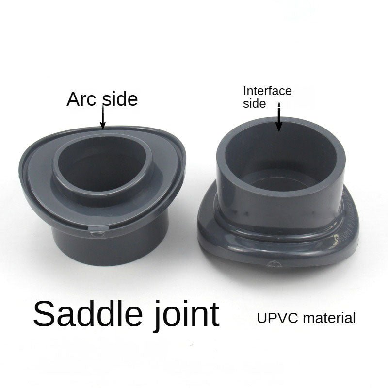 Upvc Saddle Connector Plastic Saddle Augmentation Interface Curved Generation Tee Tap Connector - HomeDIYer